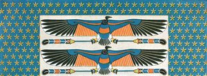 (Detail) Ceiling Painting in the Tomb of Bekenranef at Sakkara, Egypt
