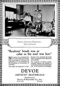 Devoe Artists Materials: Famous American Illustrators - Dean Cornwell, c.1923 by Unbekannt