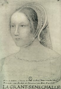 Diane de Poitiers, 1525 by Unbekannt