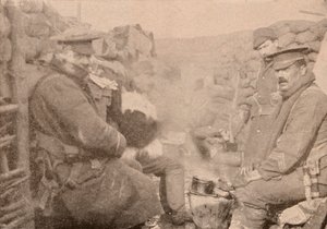 Dinner in the Trenches, c1915