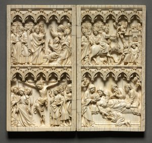Diptych with Scenes from the Life of Christ (detail) by Unbekannt