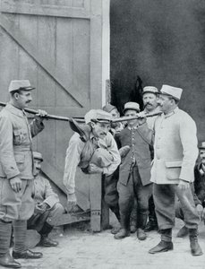 Distractions at the Front, the Human Serpent, France, World War I, 1915