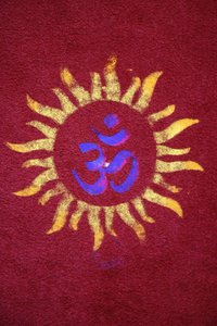 Diwali rangoli in Shirdi Sai Baba temple, Leicester, United Kingdom by Unbekannt