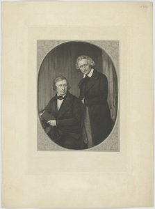 Double Portrait of the Brothers Grimm by Unbekannt