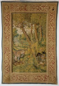 Dragon eating eggs Tapestry by Unbekannt