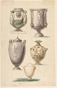 Designs for Urns in the Antique Style, late 18th century by Unbekannt