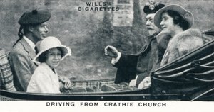 Driving from Crathie Church, 1935