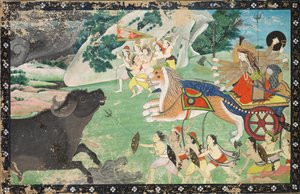 Durga Slaying Mahisha