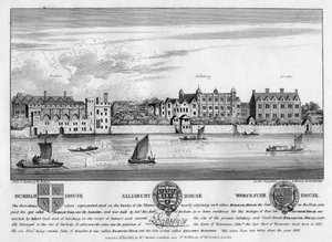 Durham House, Salisbury House, and Worcester House, London by Unbekannt
