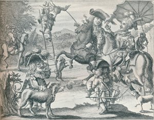Dutch Skit on Falconry, c. 1716 by Unbekannt
