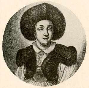 Dutch girl in fur cap and fur-trimmed jacket