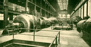 Dynamos at the Great Underground Generating Station at Lots Road, Chelsea by Unbekannt