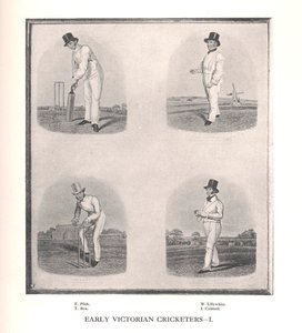 Early Victorian cricketers, 19th century, 1912 by Unbekannt