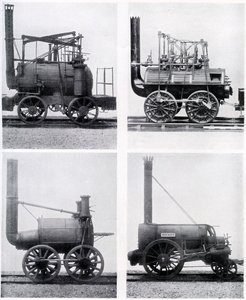 Early locomotives, 19th century by Unbekannt