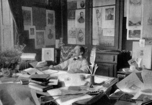 Edmond Rostand, French poet and dramatist, 1908