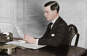 Edward VIII Working in His Office at St. James