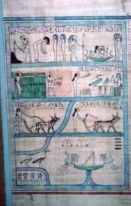 Egyptian Image of Farming in the Elysian Fields by Unbekannt