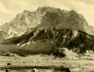 Ehrwald and the Wetterstein mountains, Tyrol, Austria, c1935 by Unbekannt