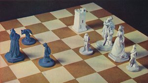 Eighteenth-Century Chessmen in Blue and White Stoneware, 1948 by Unbekannt