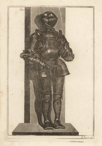 Elegant suit of fluted armour brought by Lord Warwick from Germany