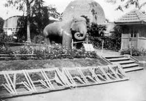 Elephant Statue, Victoria Gardens, Bombay, India