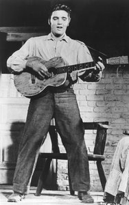 Elvis Presley, American singer and actor, 1950s