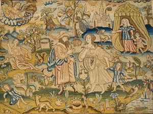 Embroidered picture: Abraham