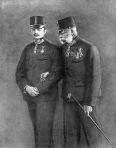 Emperor Franz Josef I of Austria and Archduke Charles Habsburg by Unbekannt