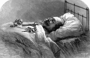 Emperor Napoleon III of France on His Deathbed by Unbekannt