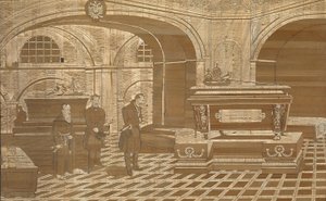 Emperor Nicholas I at the Coffin of Emperor Francis I of Austria, ca 1835