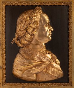 Emperor Peter I the Great Bas-relief, 19th century by Unbekannt