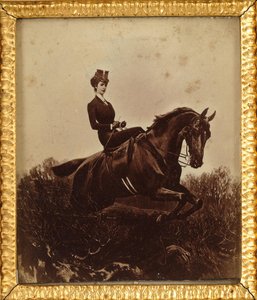 Empress Elisabeth on horseback