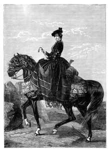 Empress Eugenie de Montijo by Unbekannt