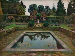 Enclosed Garden and Lily Pool at Gatton Park, Surrey