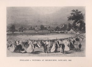 England v Victoria at Melbourne, Australia, January 1862