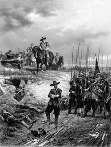 English Civil Wars: Oliver Cromwell at the Battle of Marston Moor, 2 July 1644 by Unbekannt