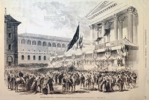 Enlistment of Volunteers into the National Guard, Place du Pantheon, Paris by Unbekannt