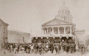 Enlistment of volunteers into the National Guard, Place du Pantheon, Paris