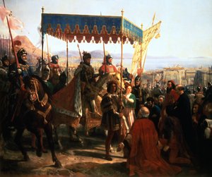 Entrance of Charles VIII into Naples, 12th May 1495 by Unbekannt