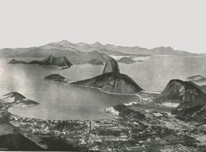 Entrance to the Bay from the summit of Corcovado, Rio de Janeiro, Brazil by Unbekannt