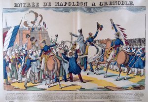 Entry of Napoleon to Grenoble, March 1815, 19th century by Unbekannt