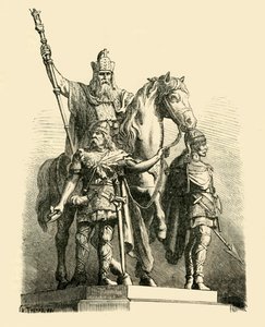 Equestrian Statue of Charlemagne, Paris, 1890 by Unbekannt