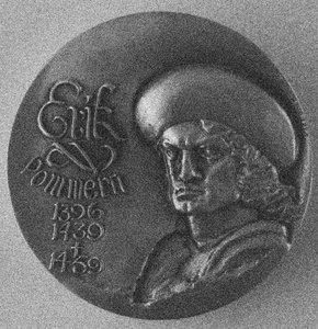 Eric of Pomerania 1382-1459. Historical Medal by Unbekannt