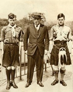 Ernest Shackleton with James Marr and Norman Mooney