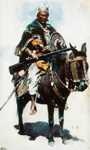 Ethiopian War: Portrait of Menelik II (1844-1913), Emperor of Ethiopia (1889-1913)