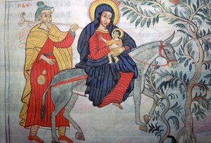 Ethiopian illustration of the Flight into Egypt