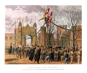 Eton School & The Boys Arch, 19th century by Unbekannt