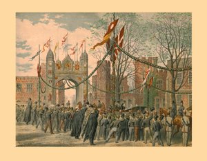 Eton School and the Boys Arch, 1863 by Unbekannt