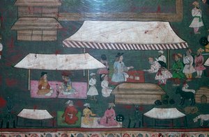 European and Indian merchants in Delhi by Unbekannt