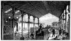 Euston Station, London Terminus of London and Birmingham Railway
